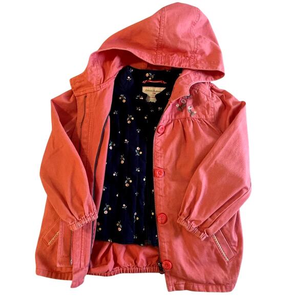 Hanna Andersson 2 in 1 Jacket with Floral Vest‎ in Imagine Pink Size 6-7 120cm - Picture 9 of 10